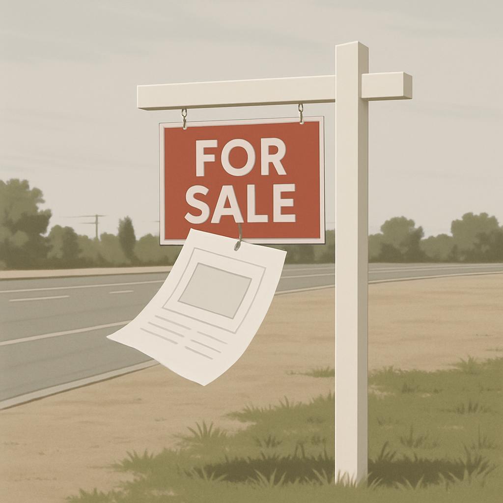 Poster, Computer Monitor, Road, Signboard, Utility Pole.